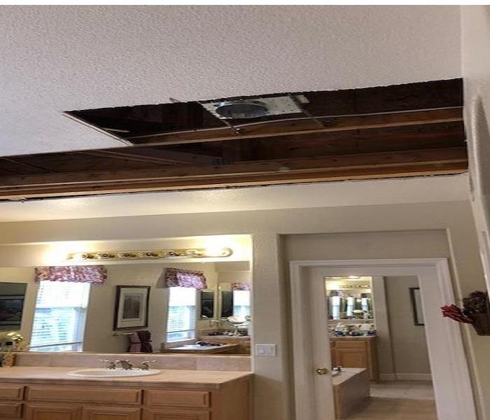 Storm damage, Water Damage, Ceiling damage